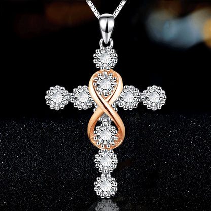 Faith Cross 8 Diamant-Halskette