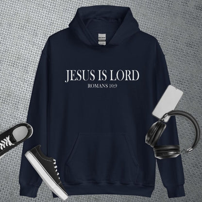 Jesus Is Lord Romans 10:9 Hoodie