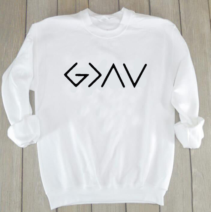 G>∧∨ God is Greater Than the Highs and Lows Tee