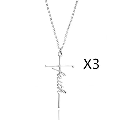 Faith Cross Necklace