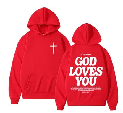 God houdt van jou hoodie